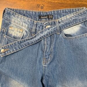 Wrap waist Blue Jeans